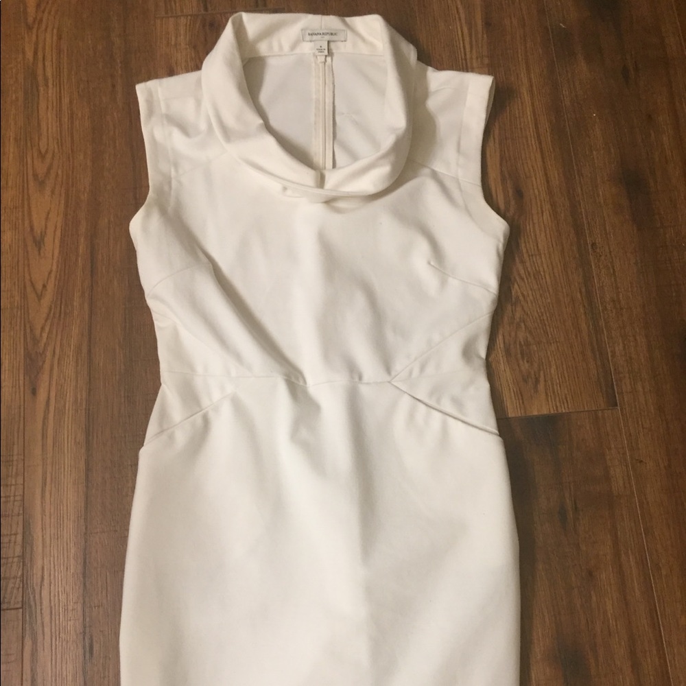 Banana Republic funnel cowl neck dress